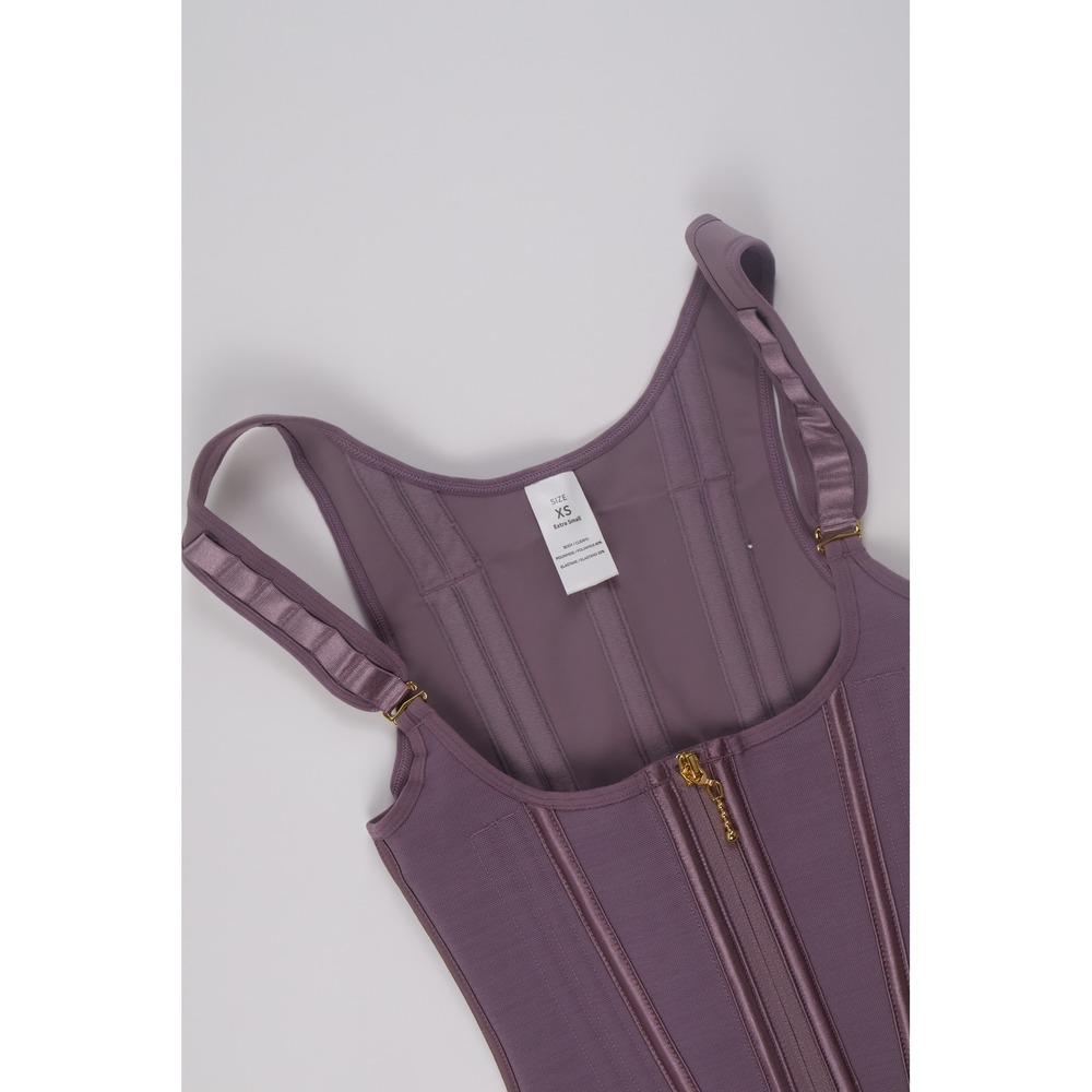 SHAPSHE Waist Shapewear Vest XS Purple Compression Corset Cincher Body Shaper - Picture 2 of 6